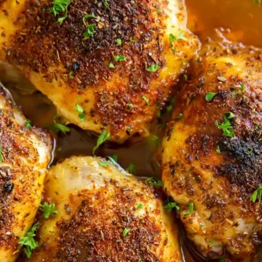 Crispy and Juicy Baked Chicken Thighs