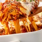 Cheesy Baked Spaghetti Casserole