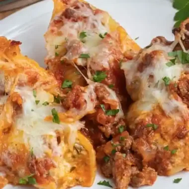 Cheesy Baked Stuffed Shells