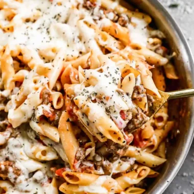 One Pan Cheesy Baked Ziti