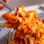 Cheesy Beef Baked Ziti
