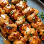 Spicy Creamy Grilled Chicken Skewers