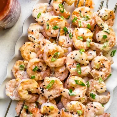 Bang Bang Shrimp Skewers