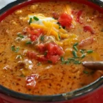Creamy Beef Taco Soup