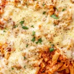 Cheesy Baked Ziti with Ricotta and Ground Beef