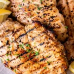 Juicy Grilled Chicken Breast with Lemon Garlic Marinade
