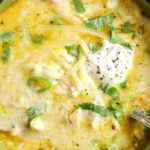 Creamy Green Chicken Enchilada Soup