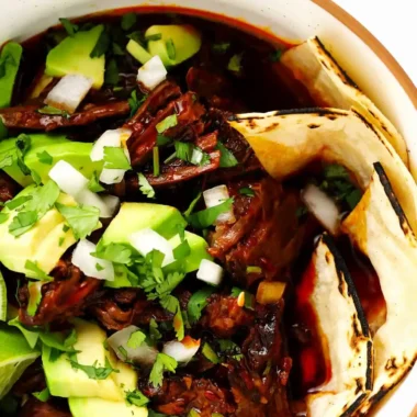 Traditional Birria Mexican Beef Stew