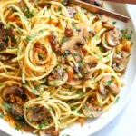 Brown Butter Mushroom Pasta