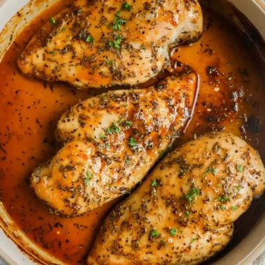 Oven-Baked Brown Sugar Garlic Chicken Breasts