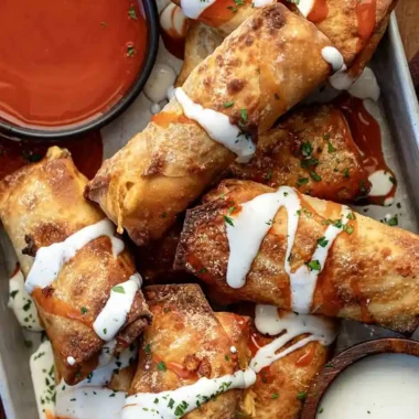 Buffalo Chicken Egg Rolls