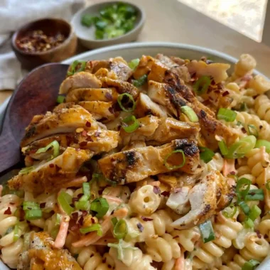 Zesty Buffalo Chicken Pasta Salad