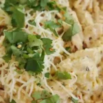 Slow Cooker Garlic Parmesan Chicken Pasta