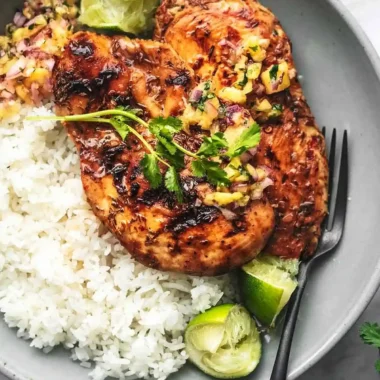 Caribbean Jerk Chicken with Pineapple Salsa