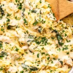 Chicken and Spinach Spaghetti Squash Alfredo