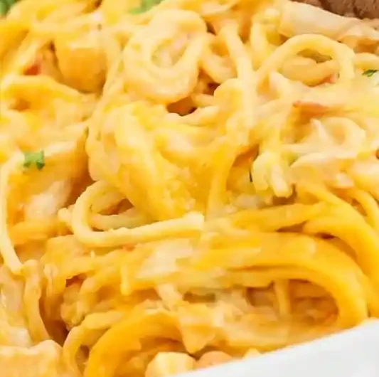Creamy Baked Chicken Spaghetti