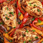 Sautéed Chicken with Colorful Bell Peppers and Onions