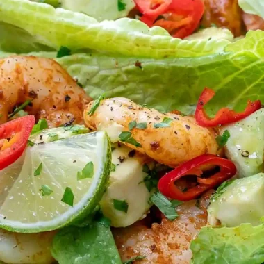 Zesty Chili Lime Shrimp Wraps