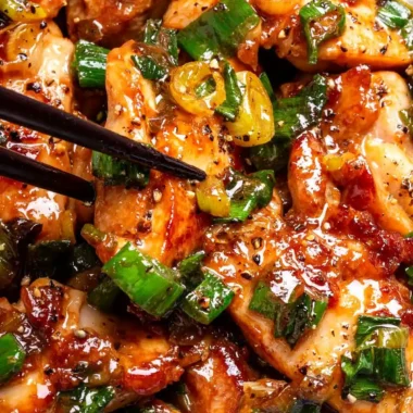 Savory Chinese Scallion Chicken