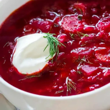 Classic Beet Soup (Borscht) Recipe