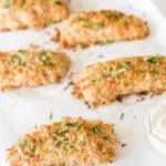 Crispy Coconut Crusted Baked Salmon