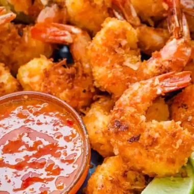 Crispy Coconut Shrimp with Sweet Apricot Chili Dip