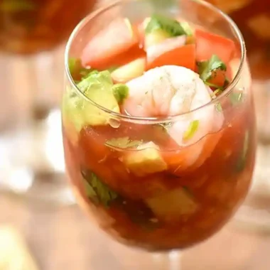 Authentic Mexican Shrimp Cocktail (Coctel de Camarones)