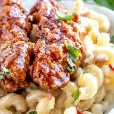 Honey Pepper Chicken Mac and Cheese