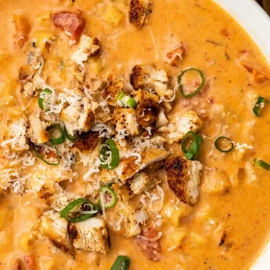 Creamy Cajun Chicken Pasta Soup