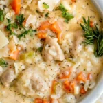 Comforting Creamy Chicken and Rice Soup
