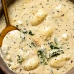 Creamy Garlic Chicken Gnocchi Soup