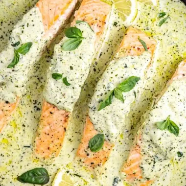 Creamy Pesto Salmon