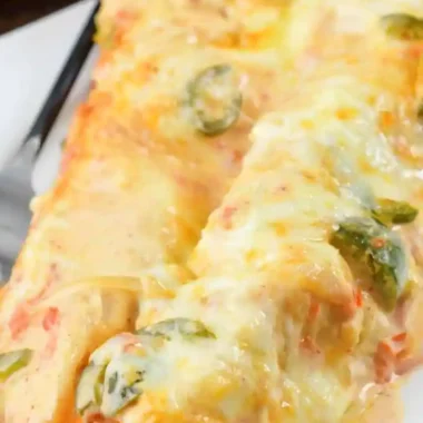 Creamy Spicy Shrimp Enchiladas