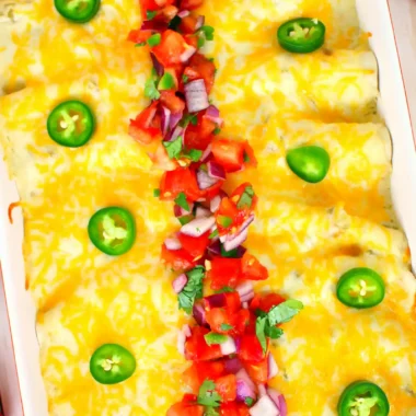 Creamy Sour Cream Enchiladas with Ground Beef