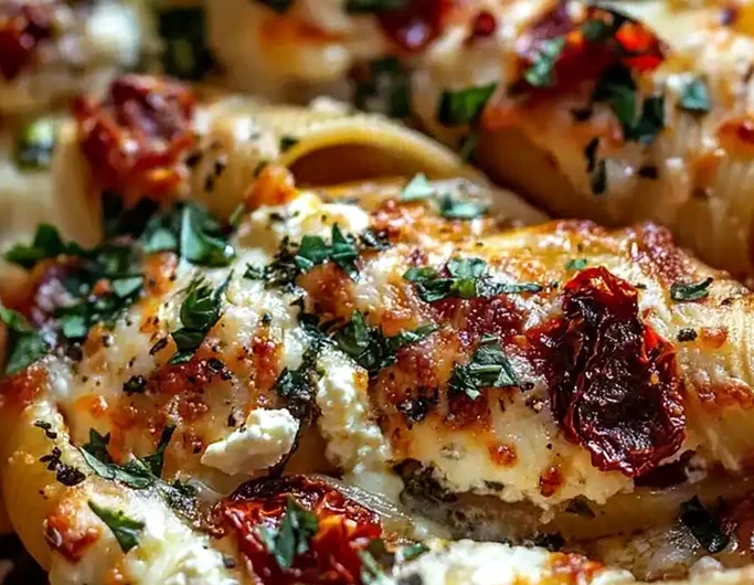 Sun-Dried Tomato and Ricotta Stuffed Shells
