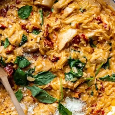 Creamy Tuscan Chicken Orzo