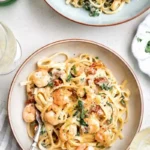 Creamy Tuscan Shrimp Linguine