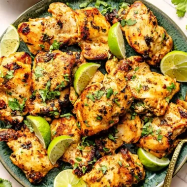 Crispy Cilantro Lime Chicken Thighs