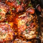 Slow Cooker Sweet and Spicy Chicken Thighs