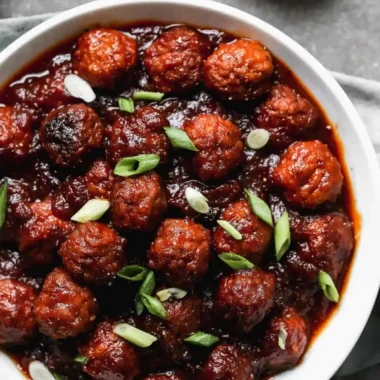 Slow Cooker Cranberry BBQ Meatballs
