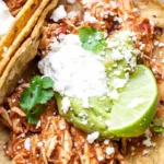 Slow Cooker Shredded Mexican Chicken Tacos