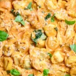 Creamy CrockPot Chicken Tortellini