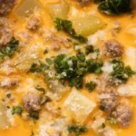 Slow Cooker Tuscan Sausage and Kale Soup