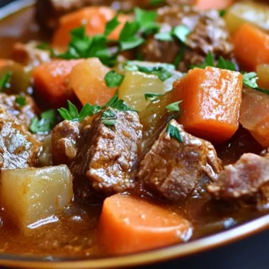 Slow Cooker Hearty Beef Stew