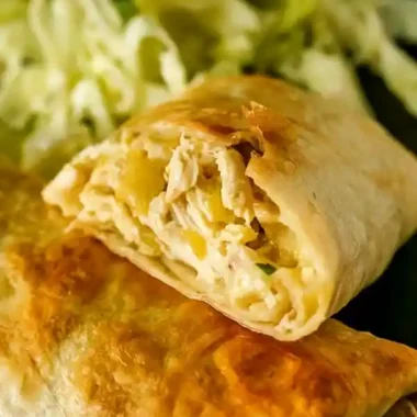 Crispy Oven-Baked Chicken Chimichangas