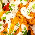 Cheesy Buffalo Chicken Stuffed Peppers