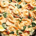 Creamy Garlic Tuscan Shrimp with Sun-Dried Tomatoes