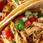 Slow Cooker Shredded Chicken Tacos