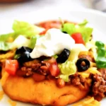 Hearty Navajo Tacos with Savory Beef Chili