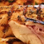 Grilled Chicken Cordon Bleu with Honey Mustard Glaze